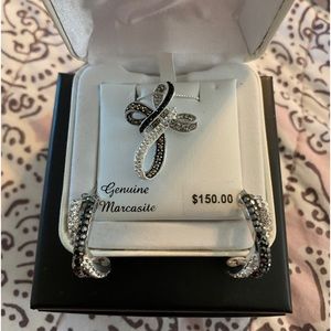 Marcasite Necklace and Earrings